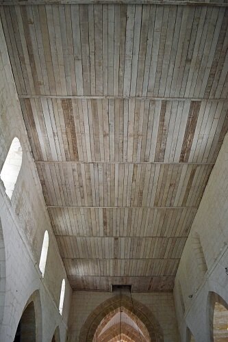  Plafond en chêne de la nef 