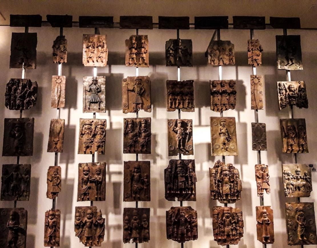 Figure 3: A section of the Benin Bronze statues displayed at the British Museum