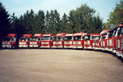 Ein Teil unseres Fuhrparks in den 90ern.