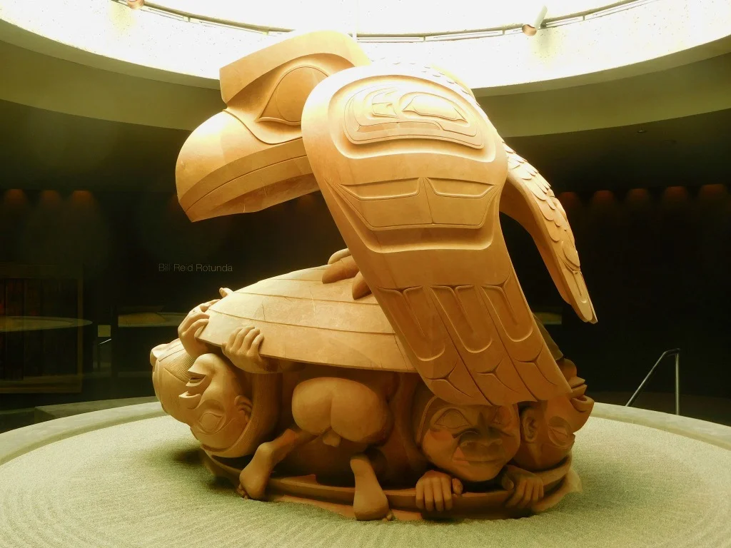 Bill Reid's wood carving depicting the Haida myth of creation. © Erik Brown 2017
