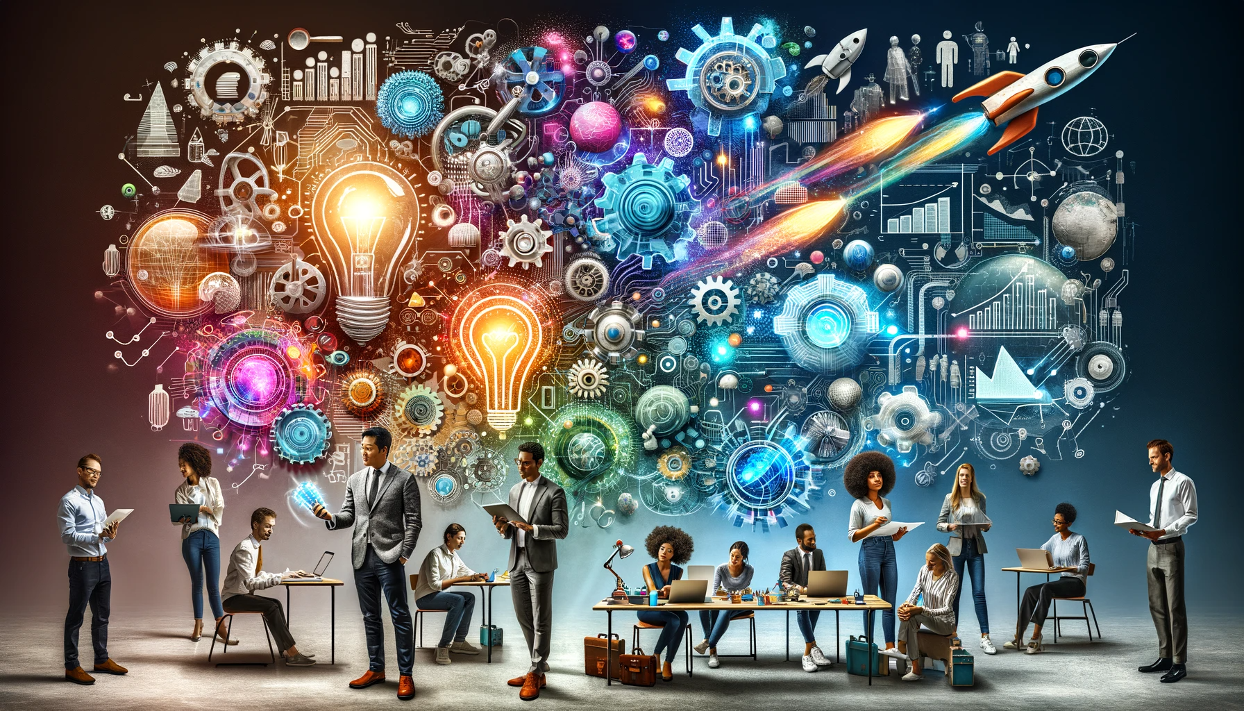 DALL·E 2023-11-05 21.36.47 - Design an imaginative banner for a website page focused on teaching creative technologies and entrepreneurship. The image should feature a diverse arr.png