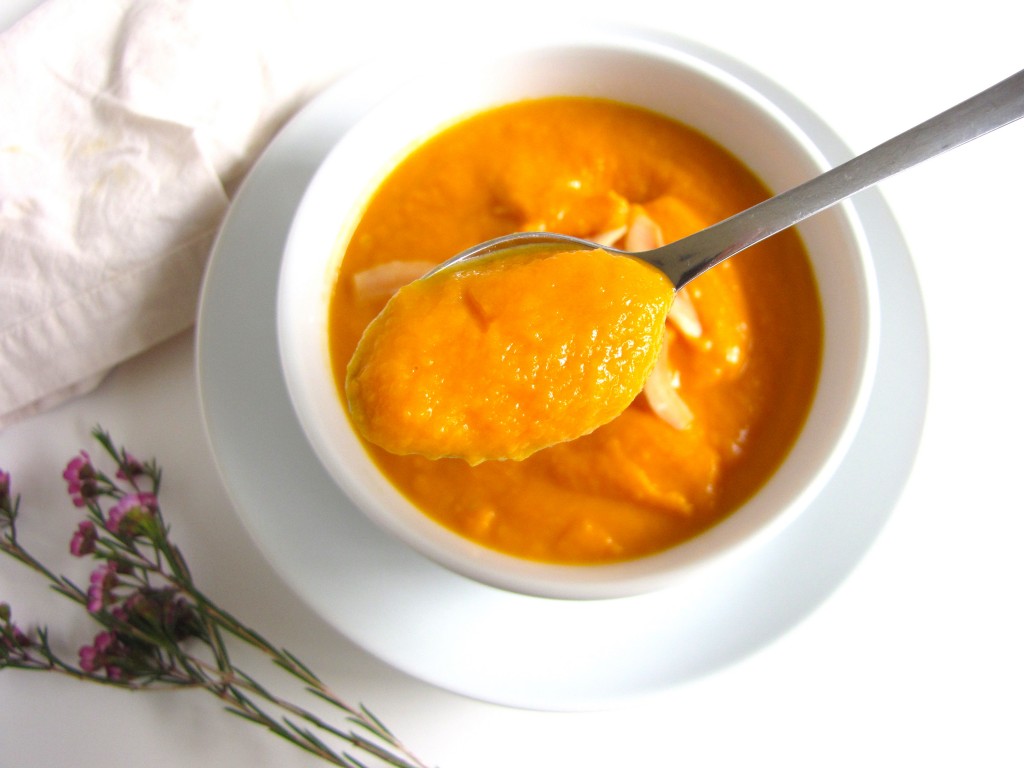 Carrot Ginger Bisque, carrots, ginger, soup, gluten-free soup, vegan soup, vegan, gluten-free recipe