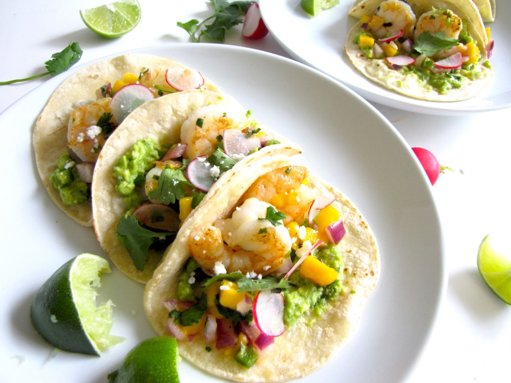 Shrimp Tacos with Mango Salsa, tacos,mexican recipe, healthy mexican recipe, gluten-free, gluten-free recipe, healthy recipe, recipes, seafood, shrimp recipe, shrimp, mango salsa