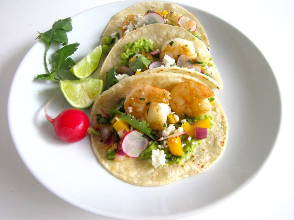 Shrimp Tacos with Mango Salsa, tacos,mexican recipe, healthy mexican recipe, gluten-free, gluten-free recipe, healthy recipe, recipes, seafood, shrimp recipe, shrimp, mango salsa