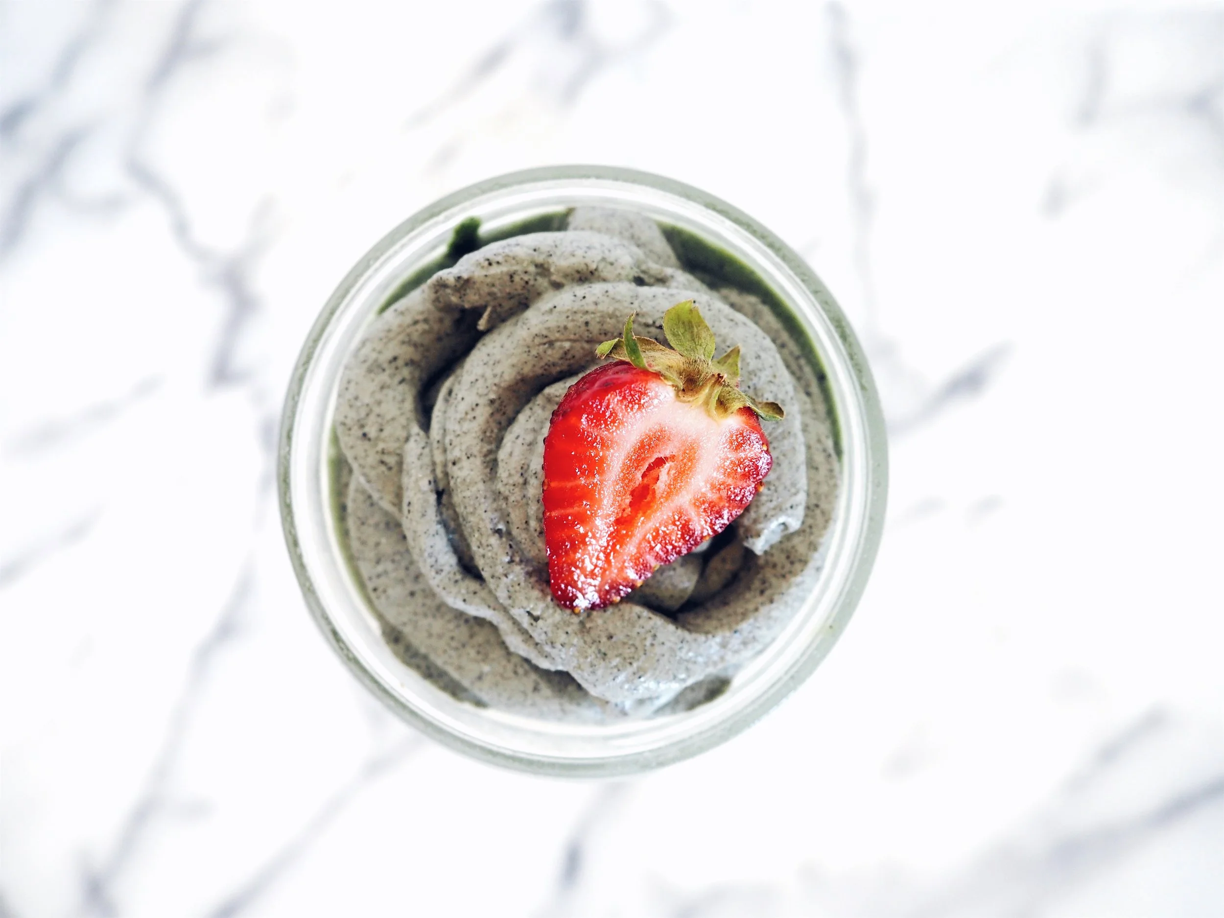 Black Sesame Macadamia Coconut Nice Cream