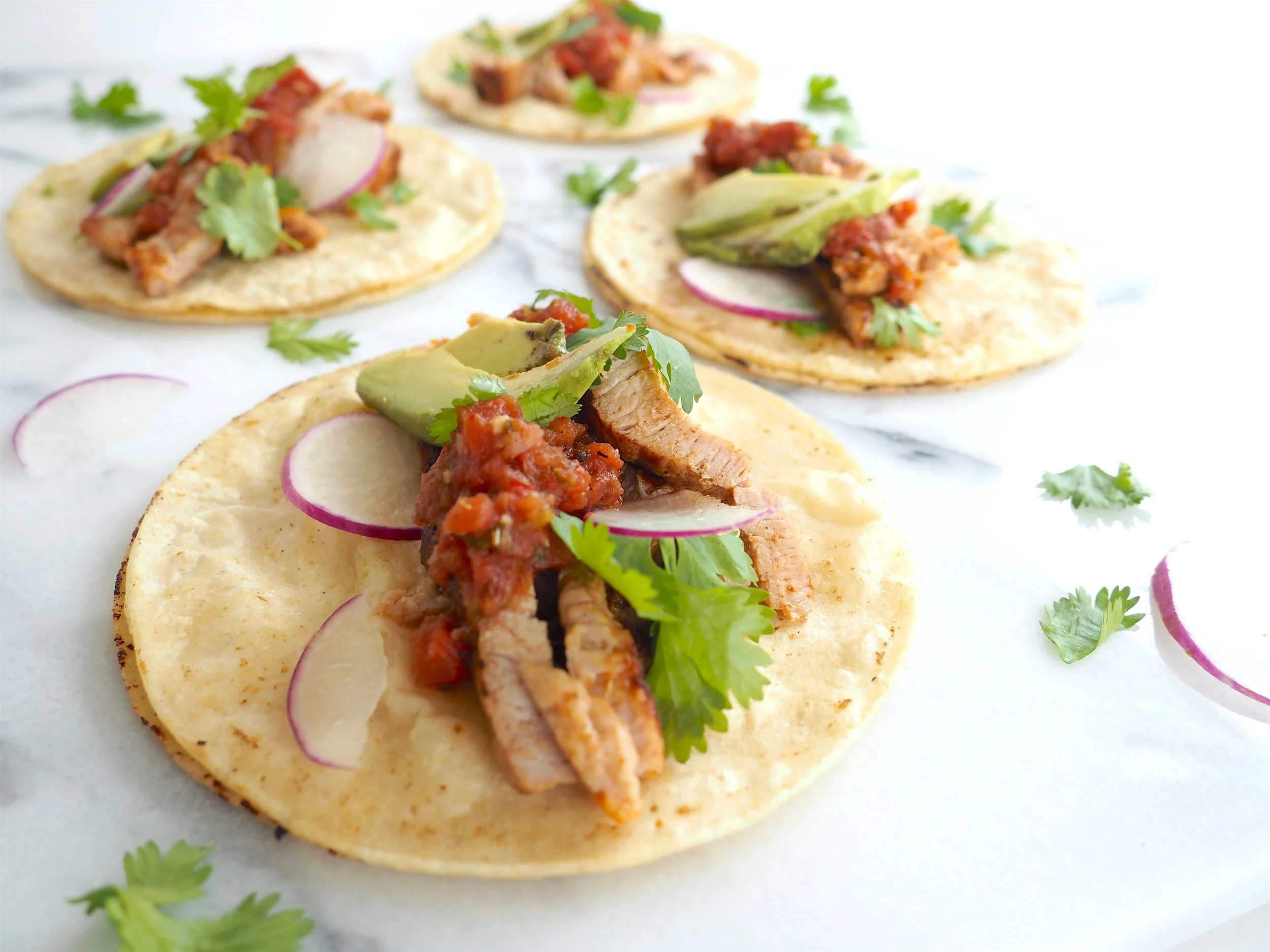 30 Minute Dinner Street Tacos with Smithfield® Marinated Fresh Pork Tenderloin
