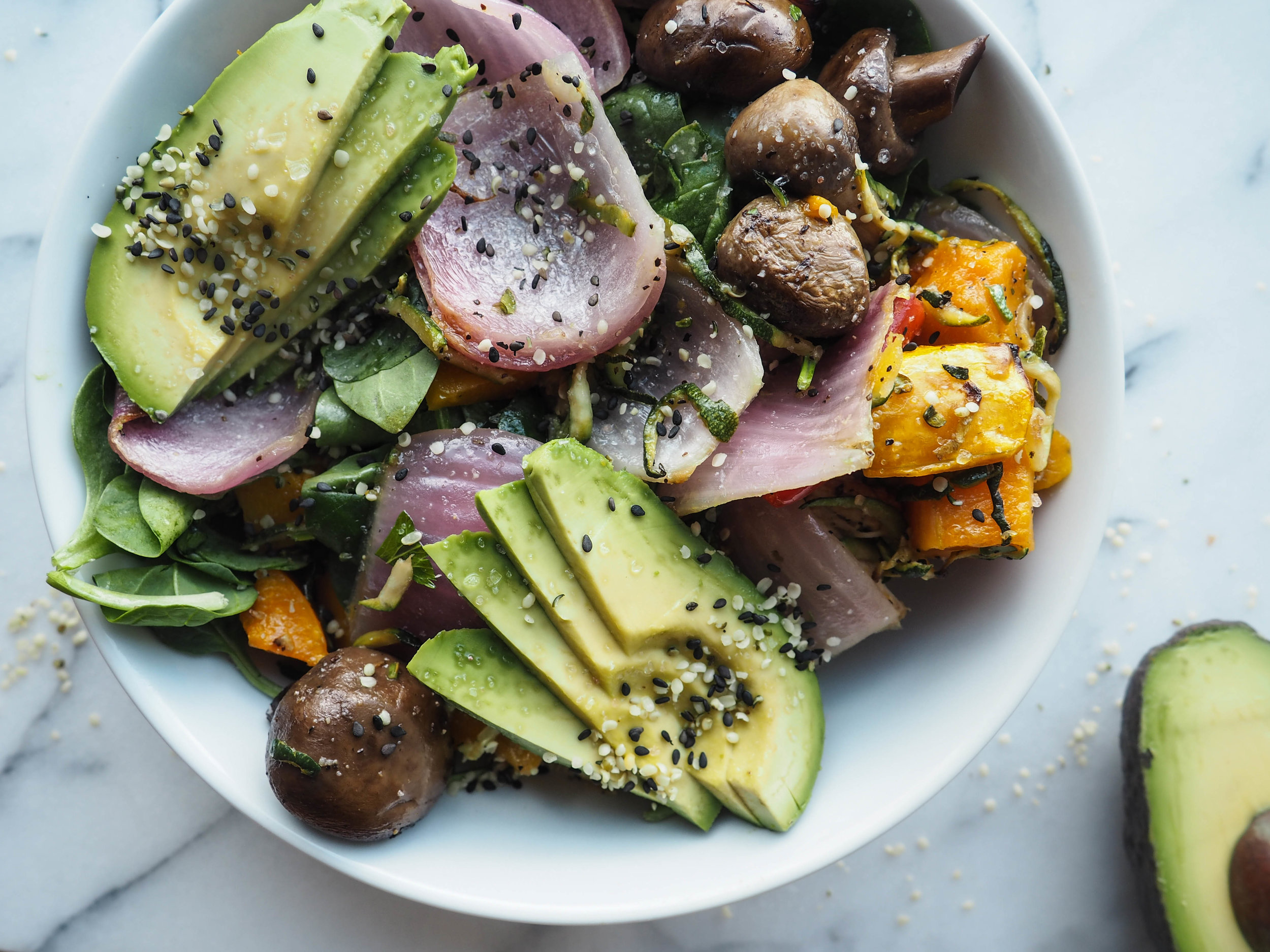 Roasted Veggie Salad Bowl — Live The Little Things
