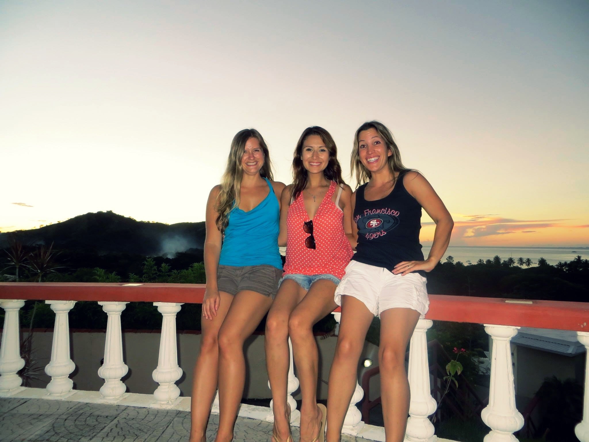 Me (middle) in Costa Rica with friends in 2013 at my lowest weight