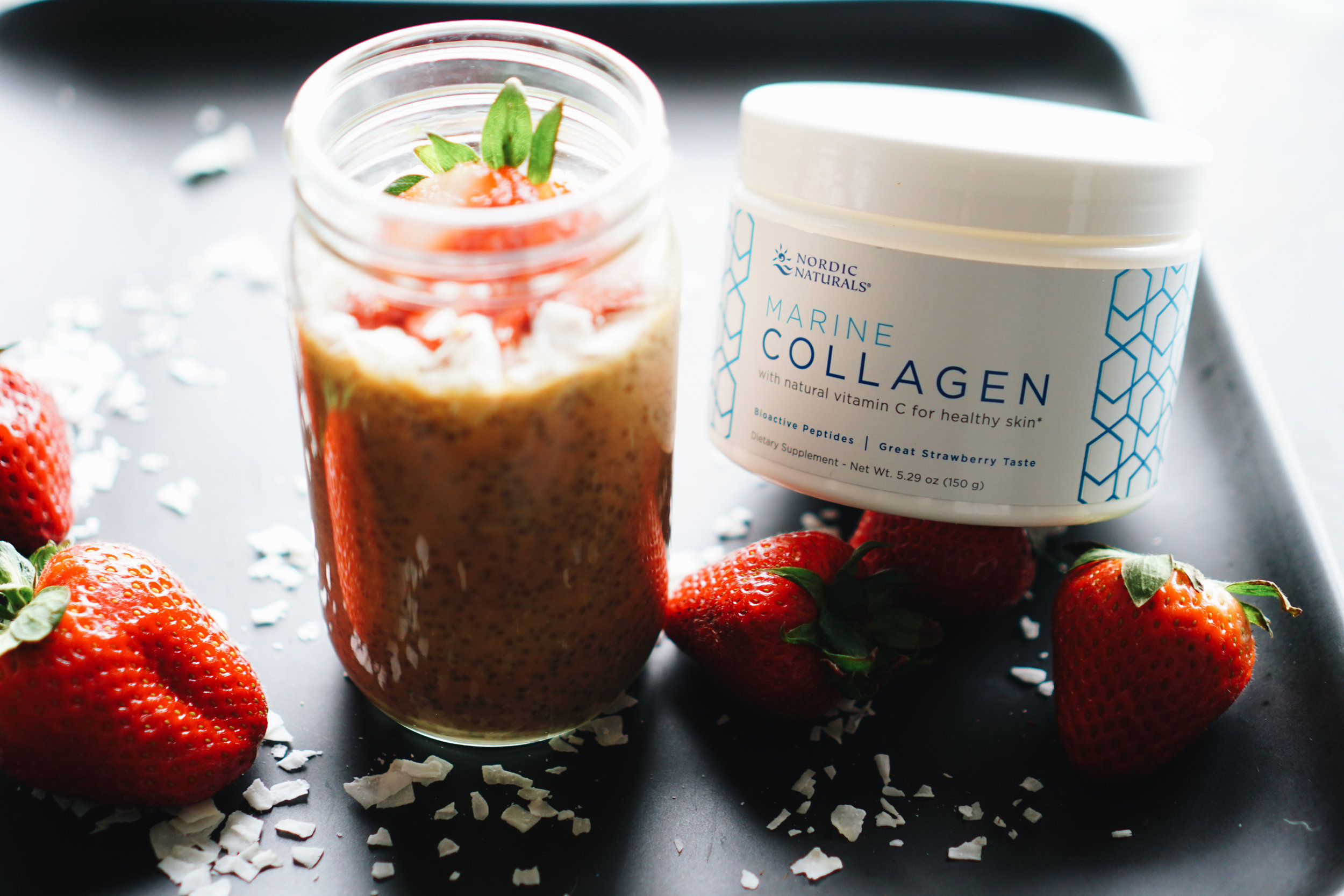 Nordic Naturals Collagen Strawberry Fields Collagen Chia Pudding  - healthy meals, gluten free, keto friendly, low carb - www.letsregale.com _ 4.jpg