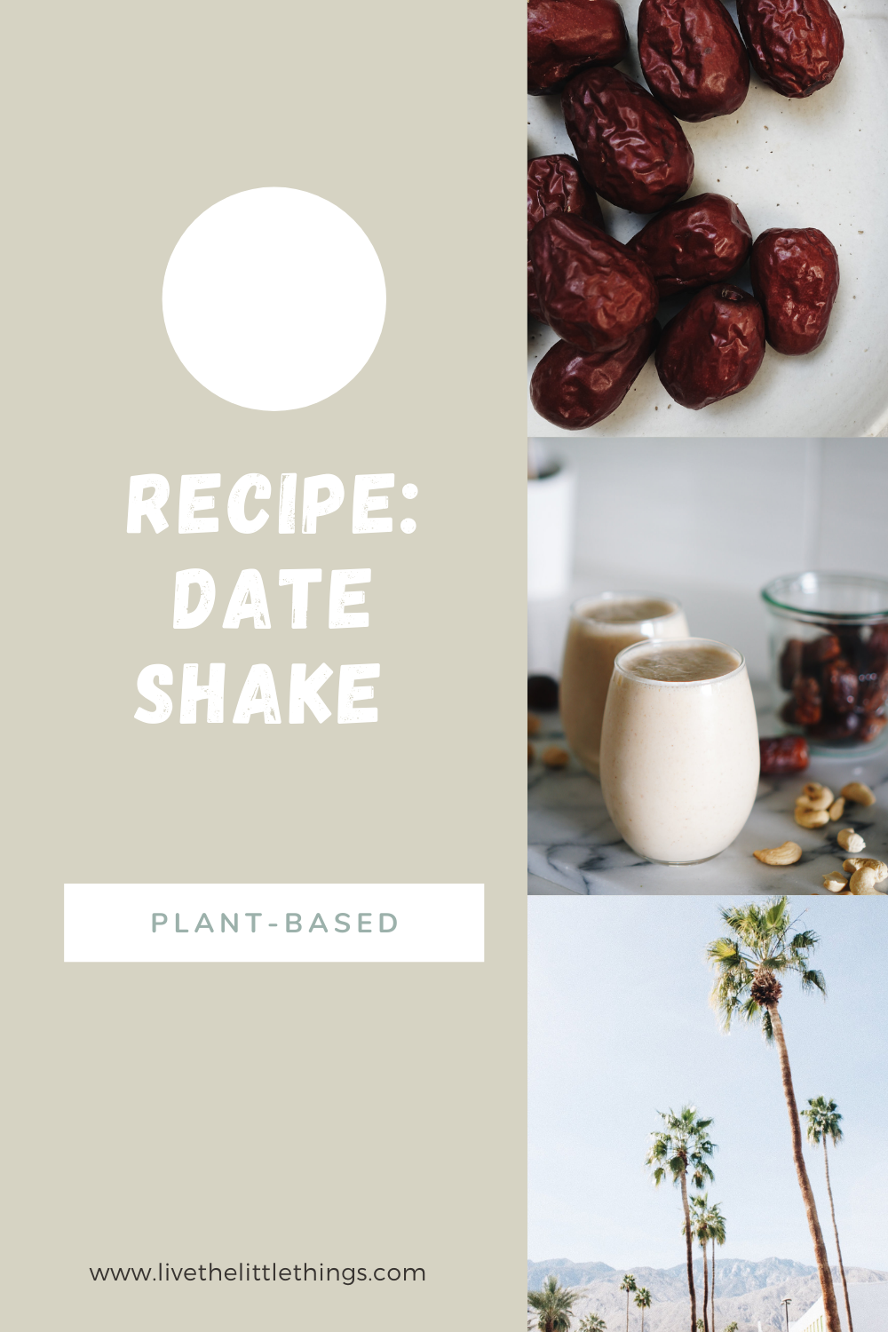 PlantBased California Date Shake — Live The Little Things