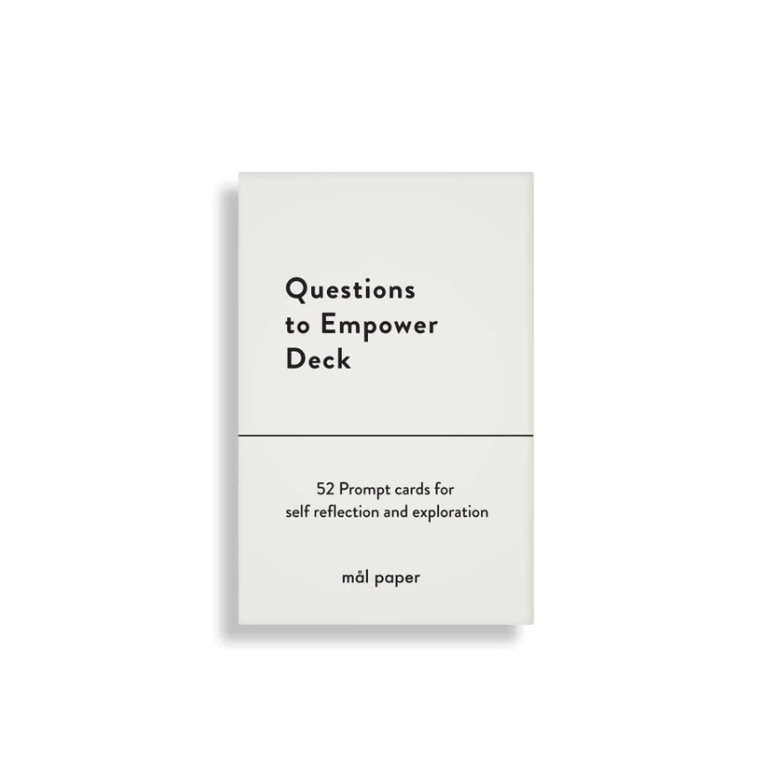 Questions To Empower Card Deck (Mål Paper, $19)