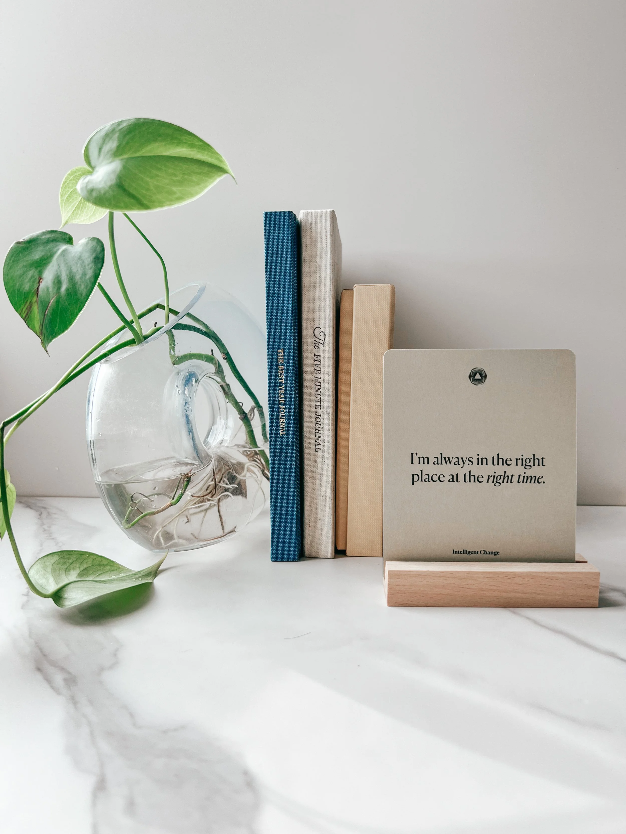 Make Every Sunday Count - Slowdown Sunday Tips Intelligent+Change+Affirmation+Cards
