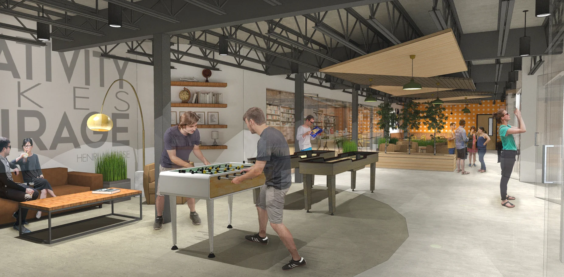 Conceptual drawing for Castle Commons