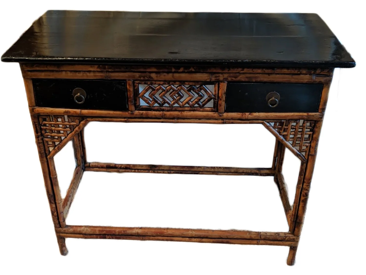 Antique Chinese Bamboo Table