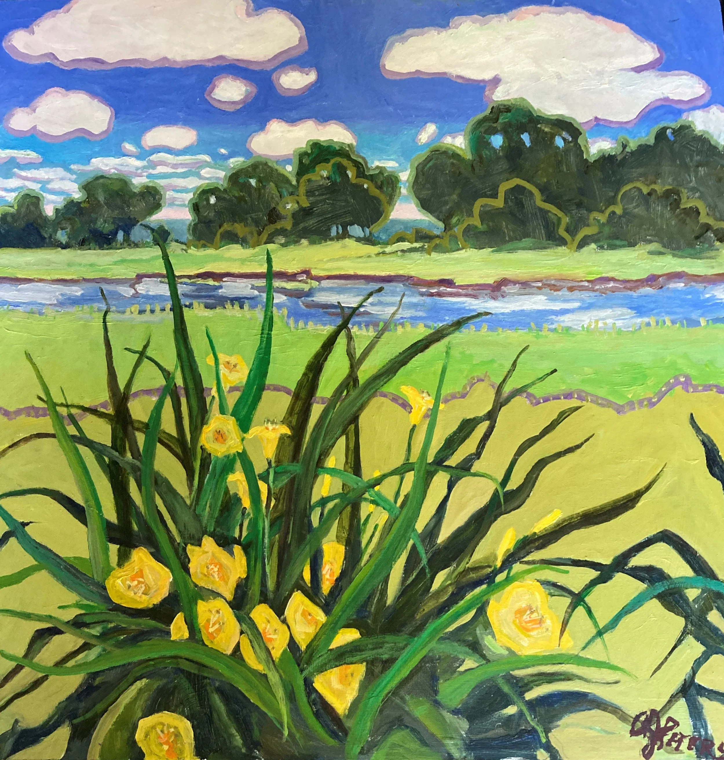 Summer Clouds  24x24.JPG