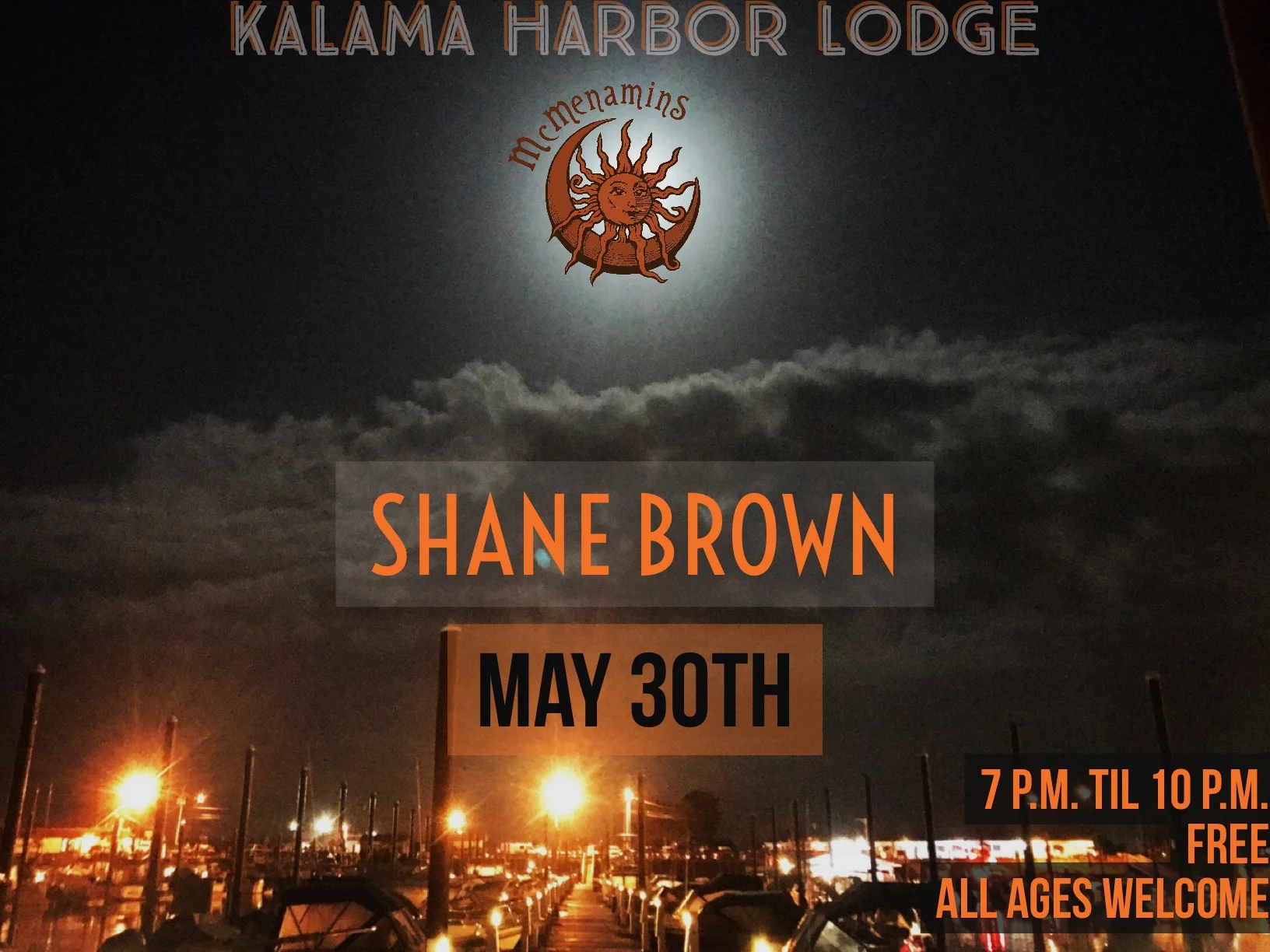 Shane Brown live @ McMenamins Kalama Harbor Lodge 