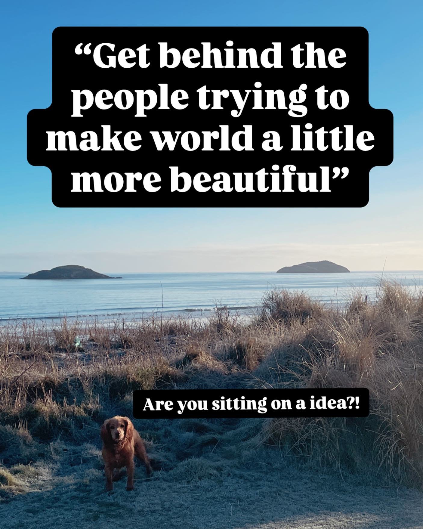 Hearing other people&rsquo;s big ideas brings me a lot of joy.  If you&rsquo;ve got an idea hidden away that you&rsquo;re cautious about sharing - please bring it out into the World!

I&rsquo;m finishing the week boosted by another great Creative Sou