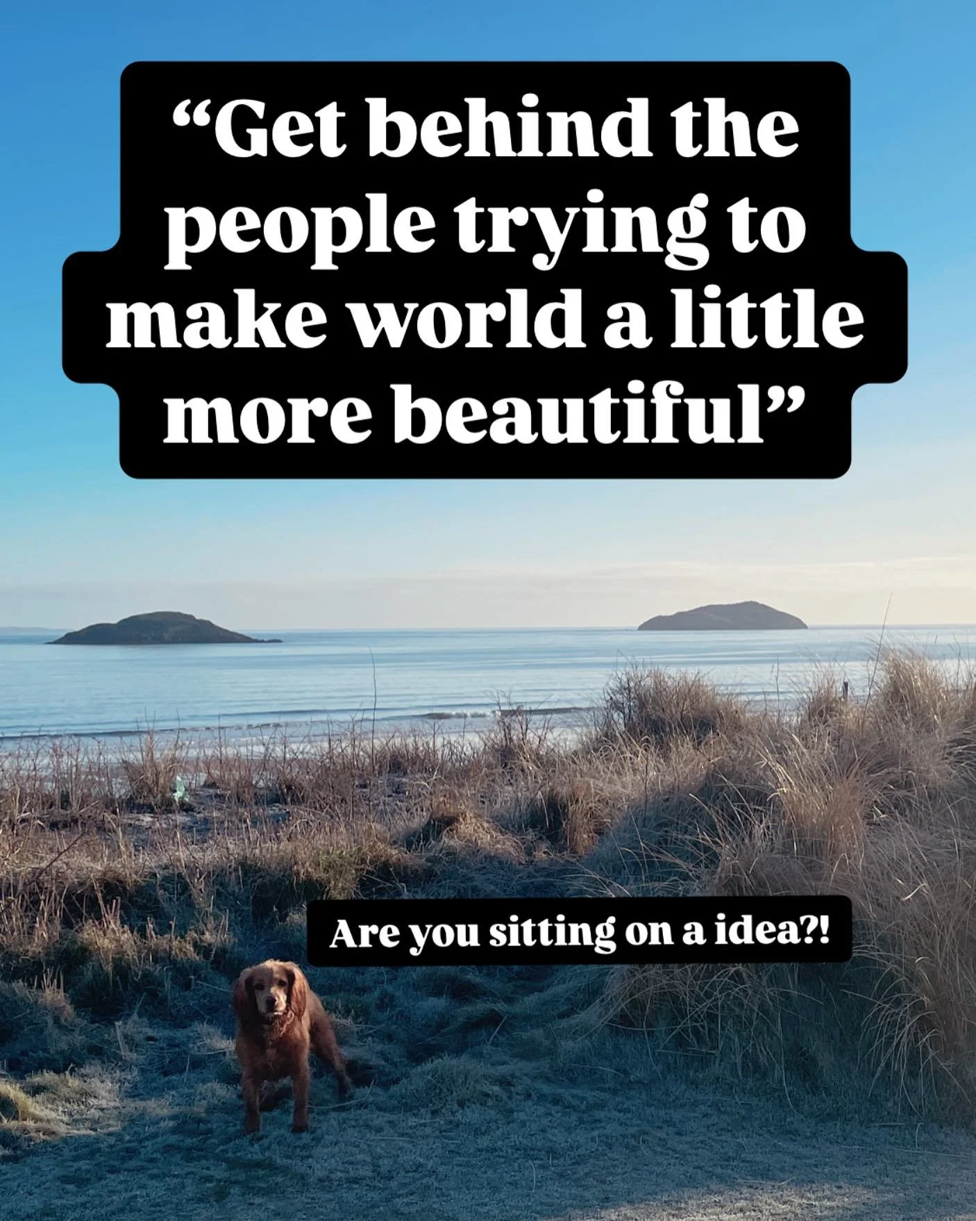 Hearing other people&rsquo;s big ideas brings me a lot of joy.  If you&rsquo;ve got an idea hidden away that you&rsquo;re cautious about sharing - please bring it out into the World!

I&rsquo;m finishing the week boosted by another great Creative Sou