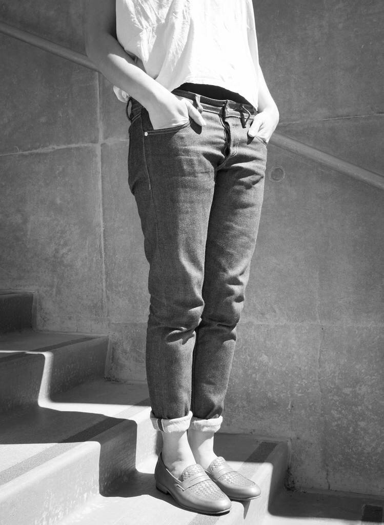 Styled photograph of Doublewood Denim Boyfriend Jeans