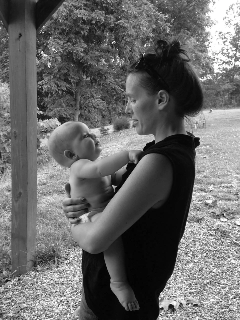 Emily Friar with an infant. Photo courtesy of Emily Friar