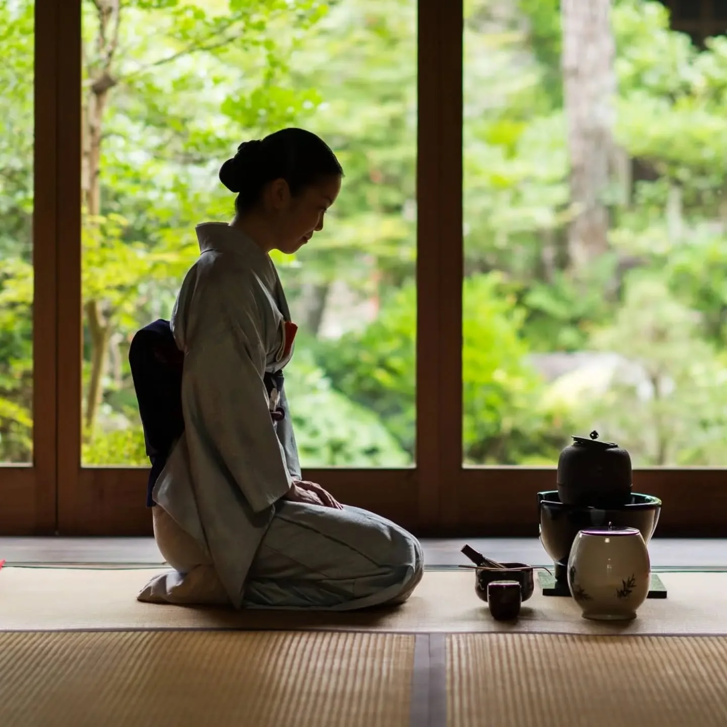 A cool reprieve from the fierce summer heat.

#CamelliaTeaCeremony #teaceremony #matcha #Kyoto #summer