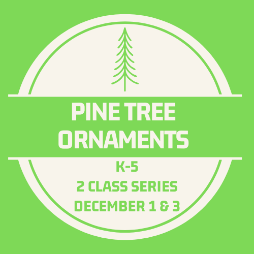 Shrinky Dink Pine Tree Ornaments