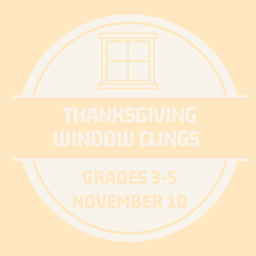 Thanksgiving Window Clings - Nov. 10