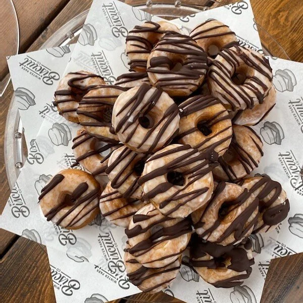 Mini Biscuit Doughnuts by @eddiematta in the pastry today! 🤍 #orlando #vegan