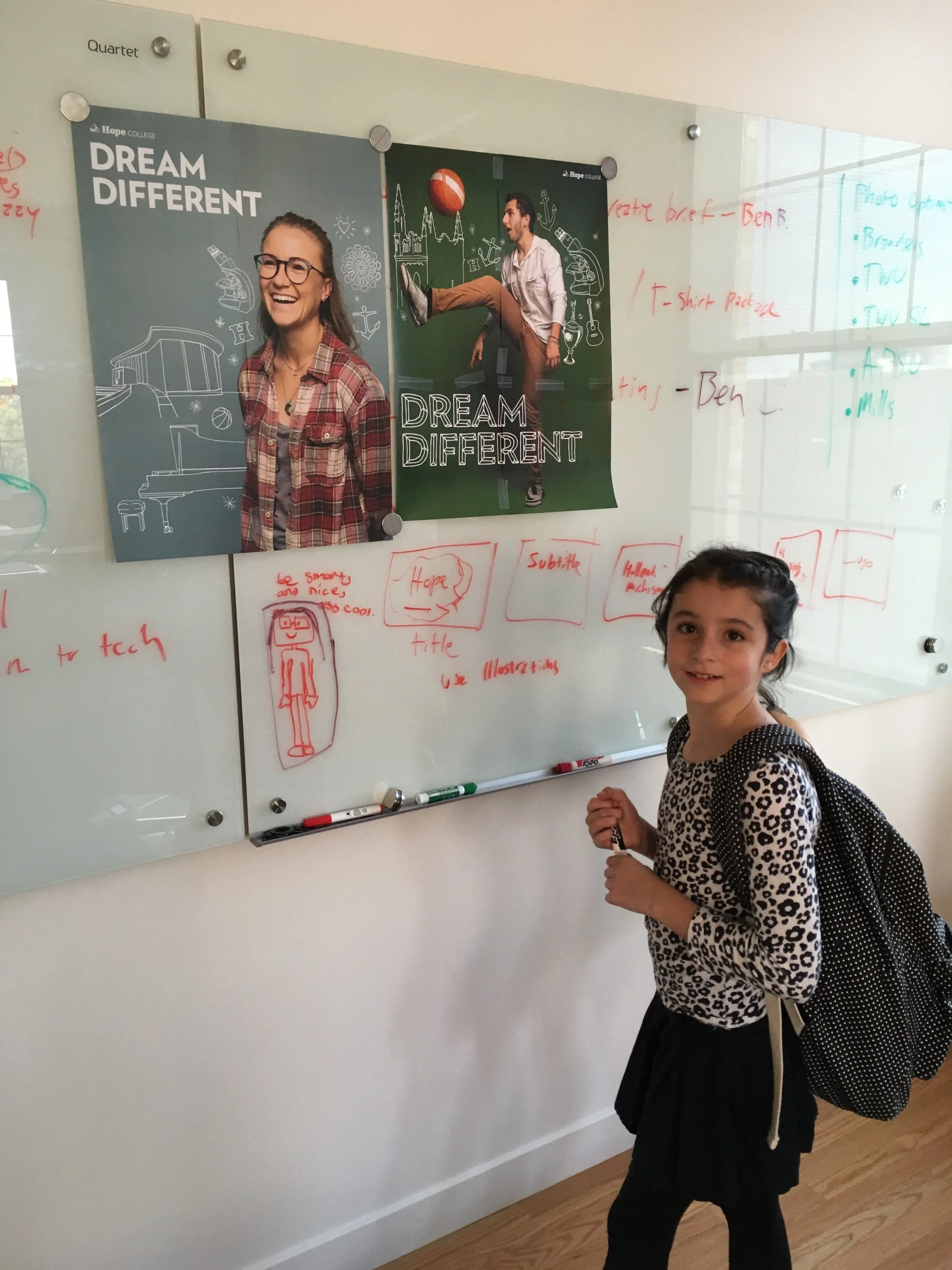 My daughter helping out.