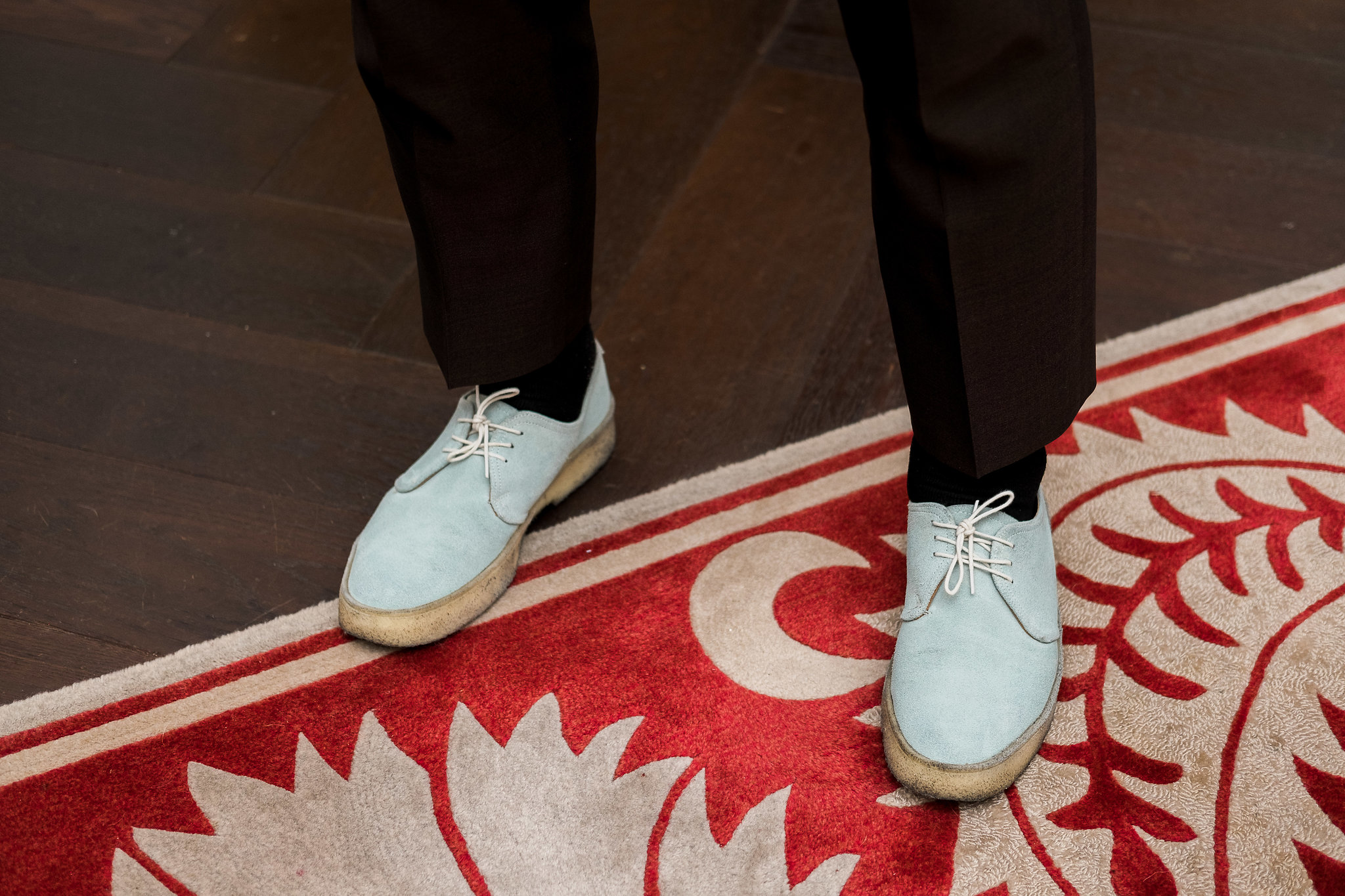 Groom's stylish wedding shoes