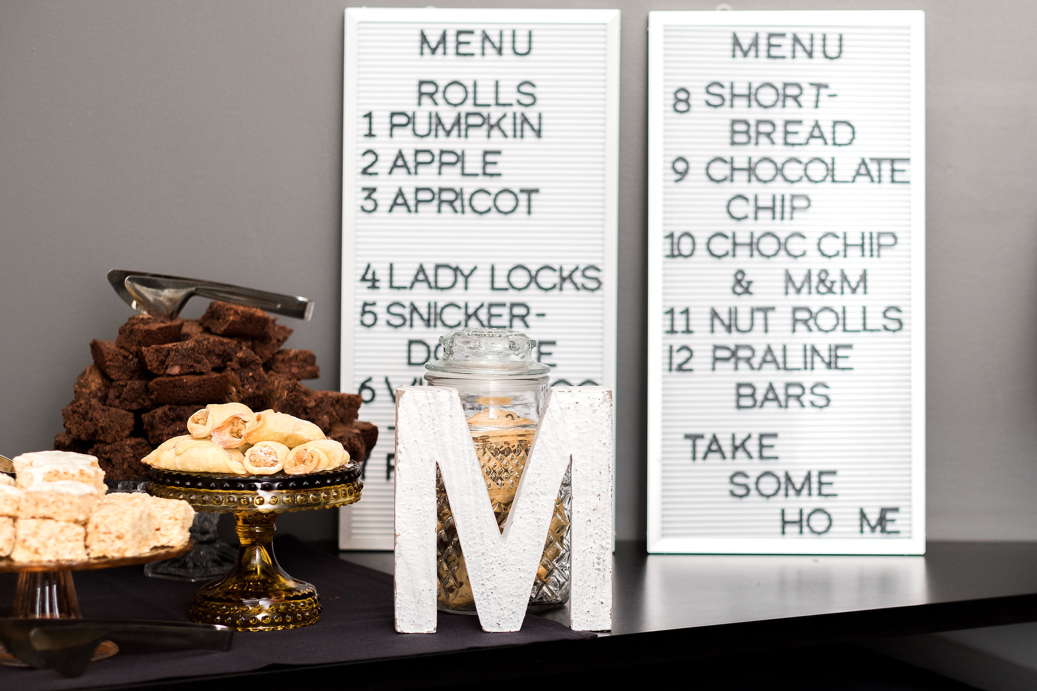 Pittsburgh cookie table wedding sign