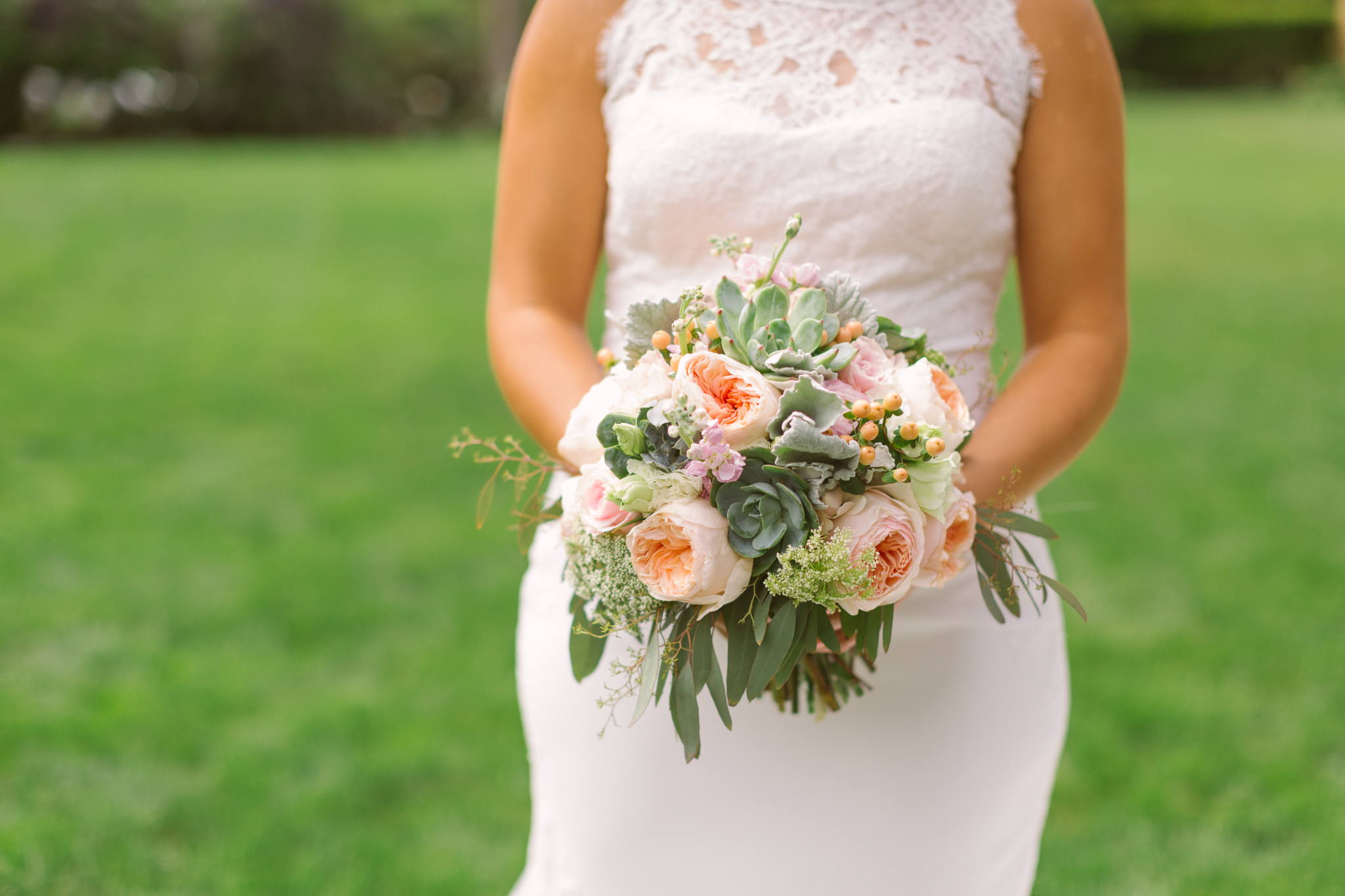 Bride's wedding bouquet for San Diego, California outdoor wedding planned by Exhale Events. See all the beautiful details at exhale-events.com!