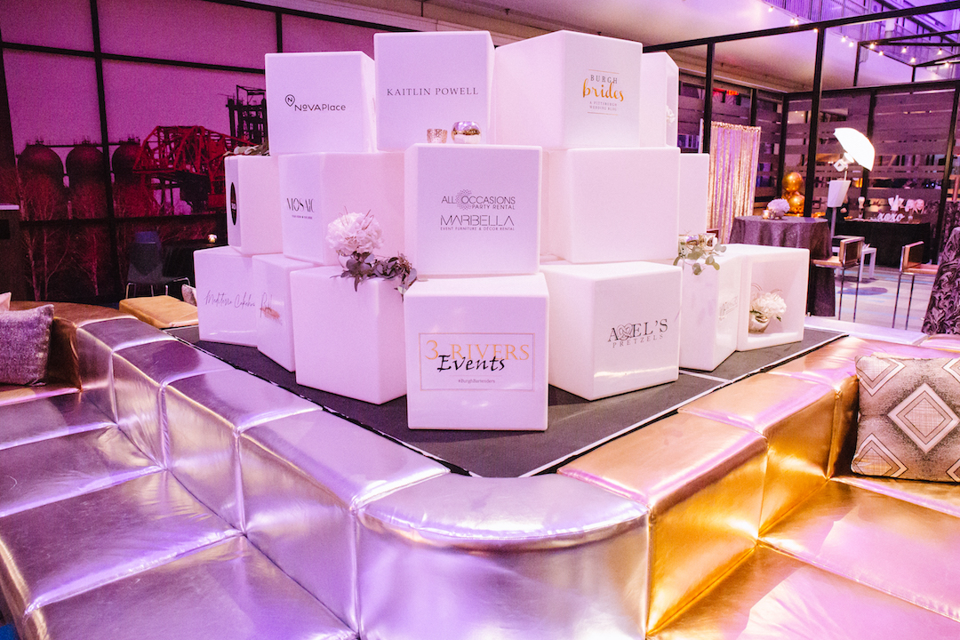 Burgh Brides Bash planned by Exhale Events at Nova Place in Pittsburgh, PA. See more event planning ideas at exhale-events.com!