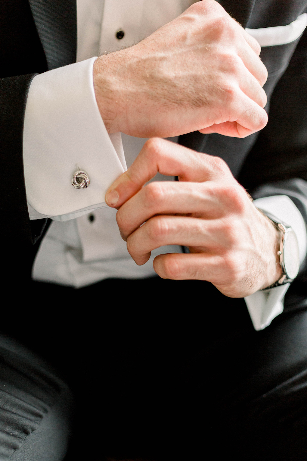 Grooms cufflinks: Romantic Fairytale wedding at the Omni William Penn in Pittsburgh, PA planned by Exhale Events. Find more wedding inspiration at exhale-events.com!