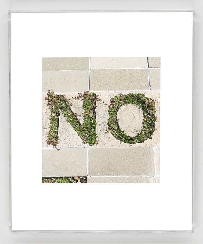   NO , 2021 Triple Varnished Pigmented Inkjet Print Acrylic Frame 20.75” x  24.75” Edition of 1 plus 2 Artist Proofs 