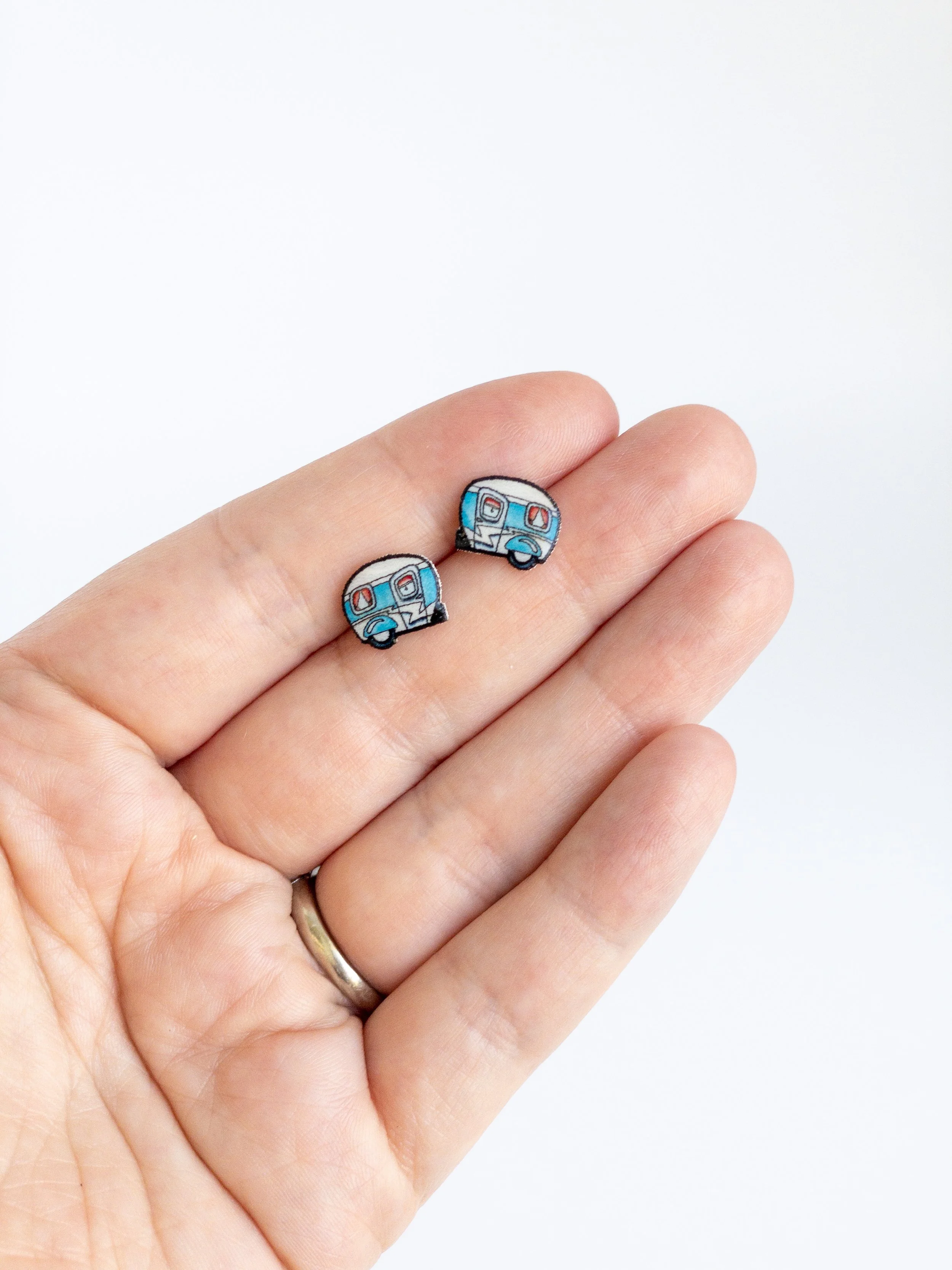 camping jewelry, disabled owned business, woman owned business, Rhea's Studio