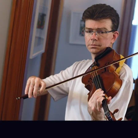 Scott St. John plays viola