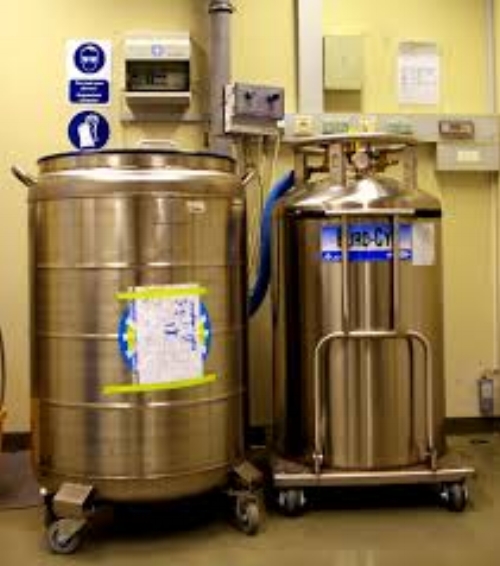 This is a photograph of liquid nitrogen tanks similar to what malfunctioned in two separate parts of the country this week. 