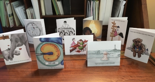 Pictured are just a few of my support cards. There are 13 in the entire collection. 