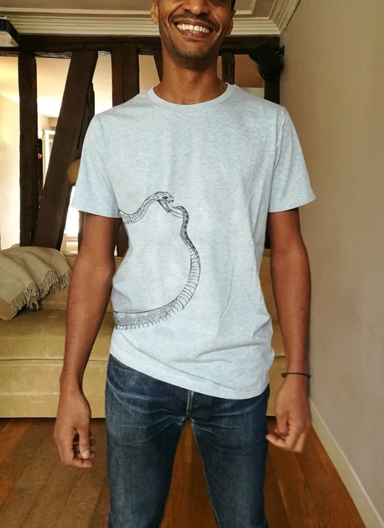 t-shirt serpent organic musca paris