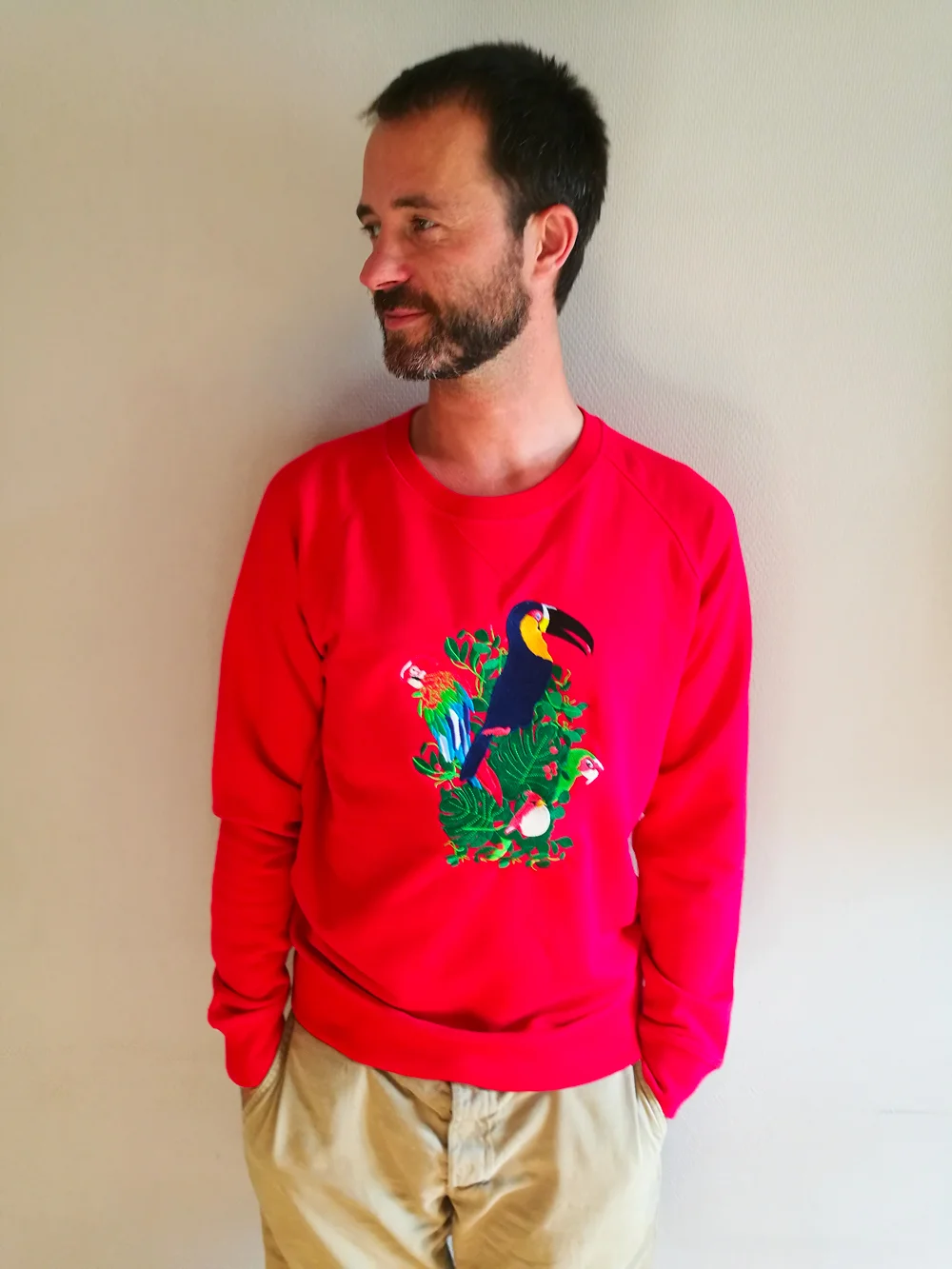 sweatshirt-jungle-rouge-musca