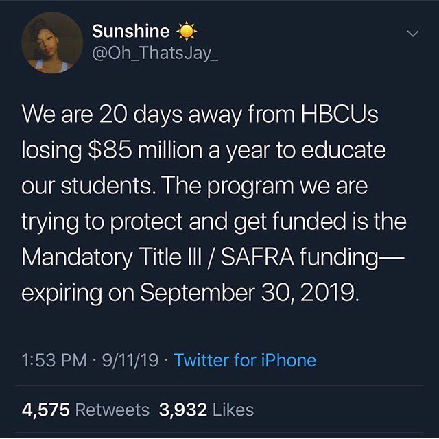 A Thread On How To Protect Our HBCU&rsquo;s. Link. In. Bio. 📷: @oh_thatsjay_