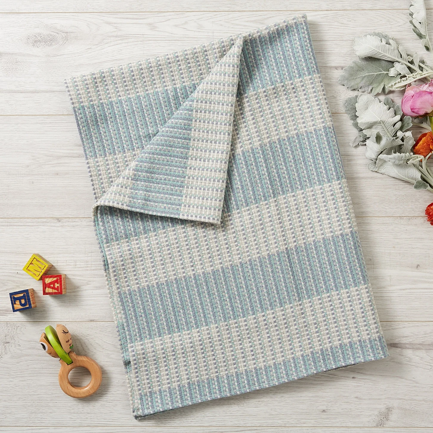 Sali Merino Wool Baby Blanket, Made in UK