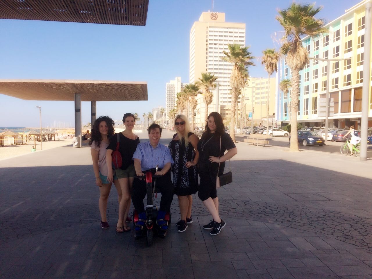 Elizabeth, Laura, Dad, Melissa, Rachel Tel Aviv September 2016