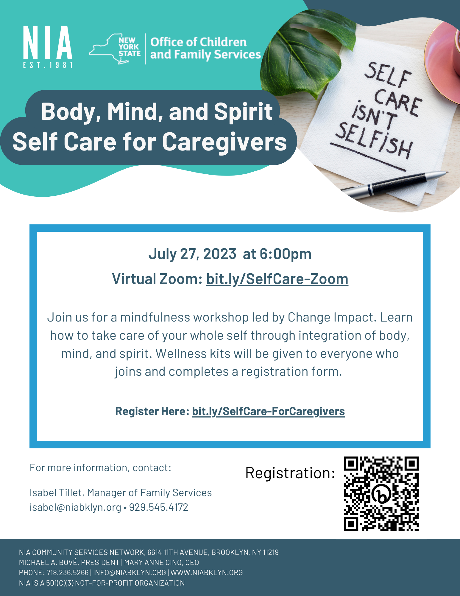 Self Care For Caregivers