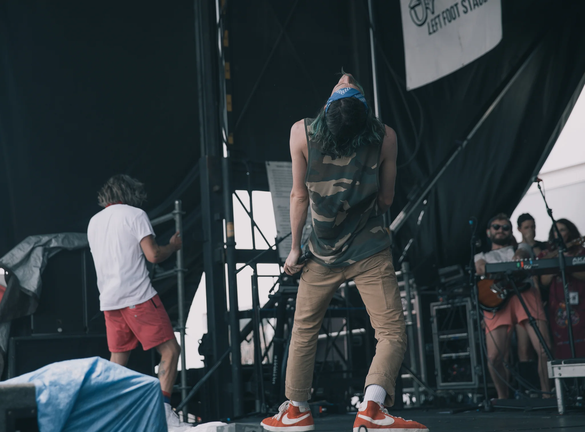 3OH!3 PERFORMING AT VAN’S WARPED TOUR IN SAN ANTONIO, TX ON JULY 07, 2018.