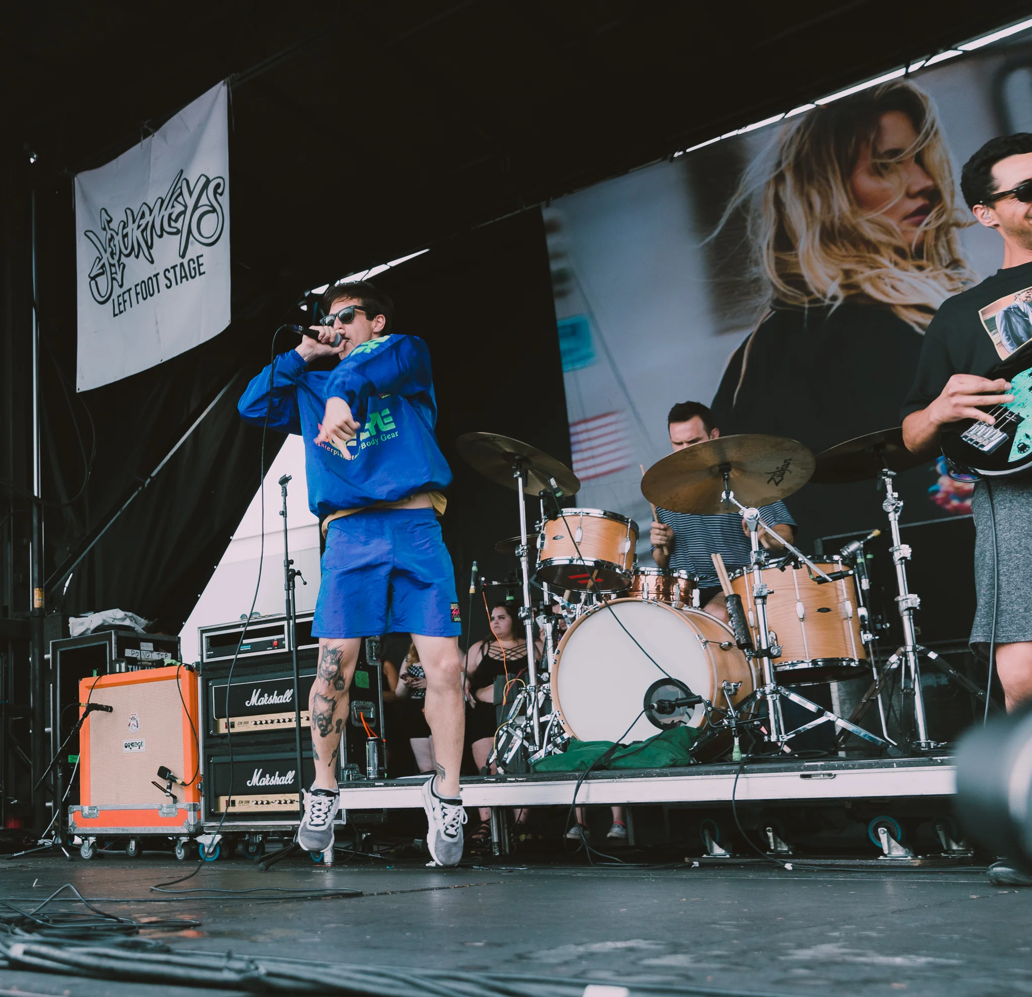 KNUCKLE PUCK PERFORMING AT VAN’S WARPED TOUR IN SAN ANTONIO, TX ON JULY 07, 2018.