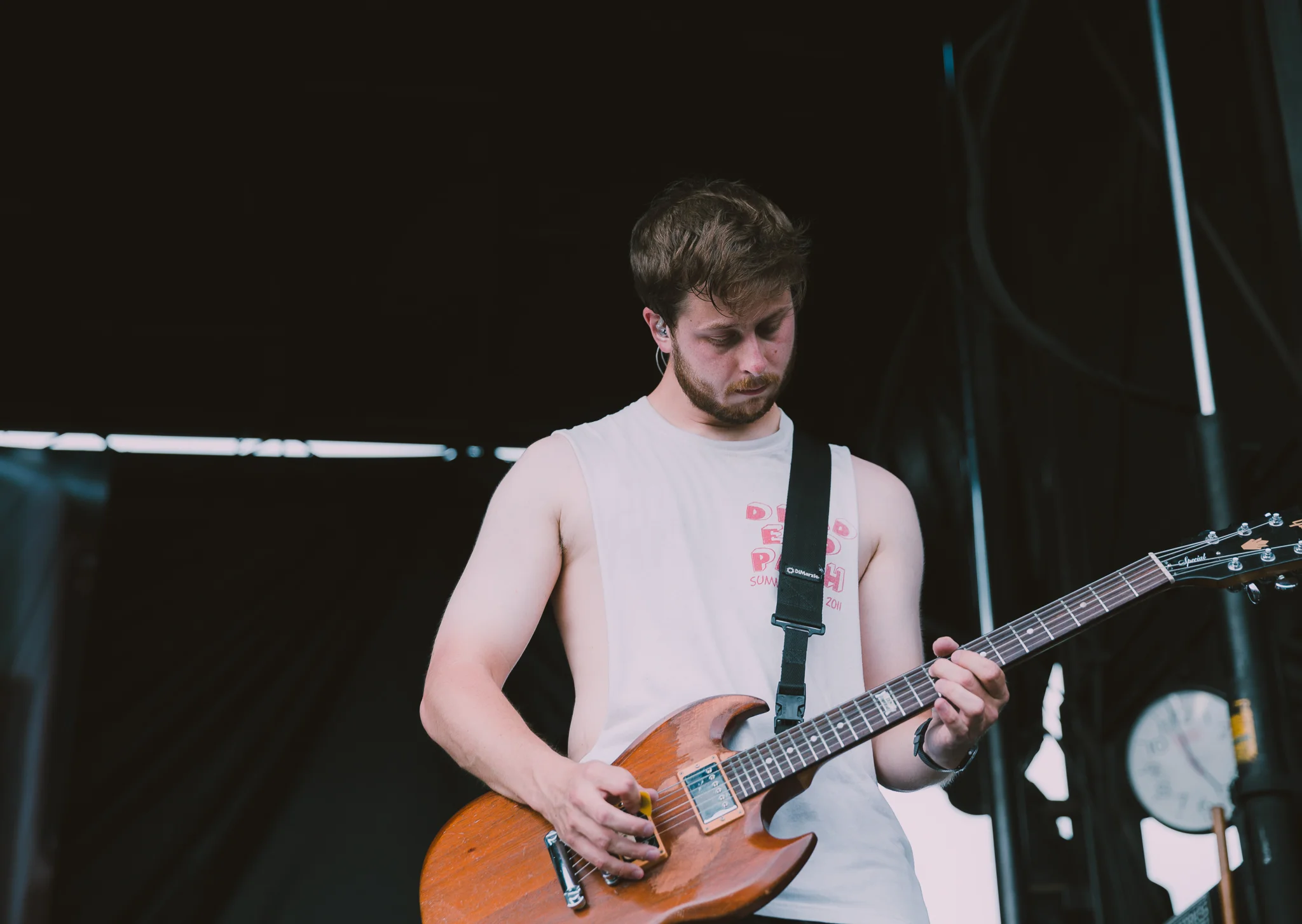 KNUCKLE PUCK PERFORMING AT VAN’S WARPED TOUR IN SAN ANTONIO, TX ON JULY 07, 2018.