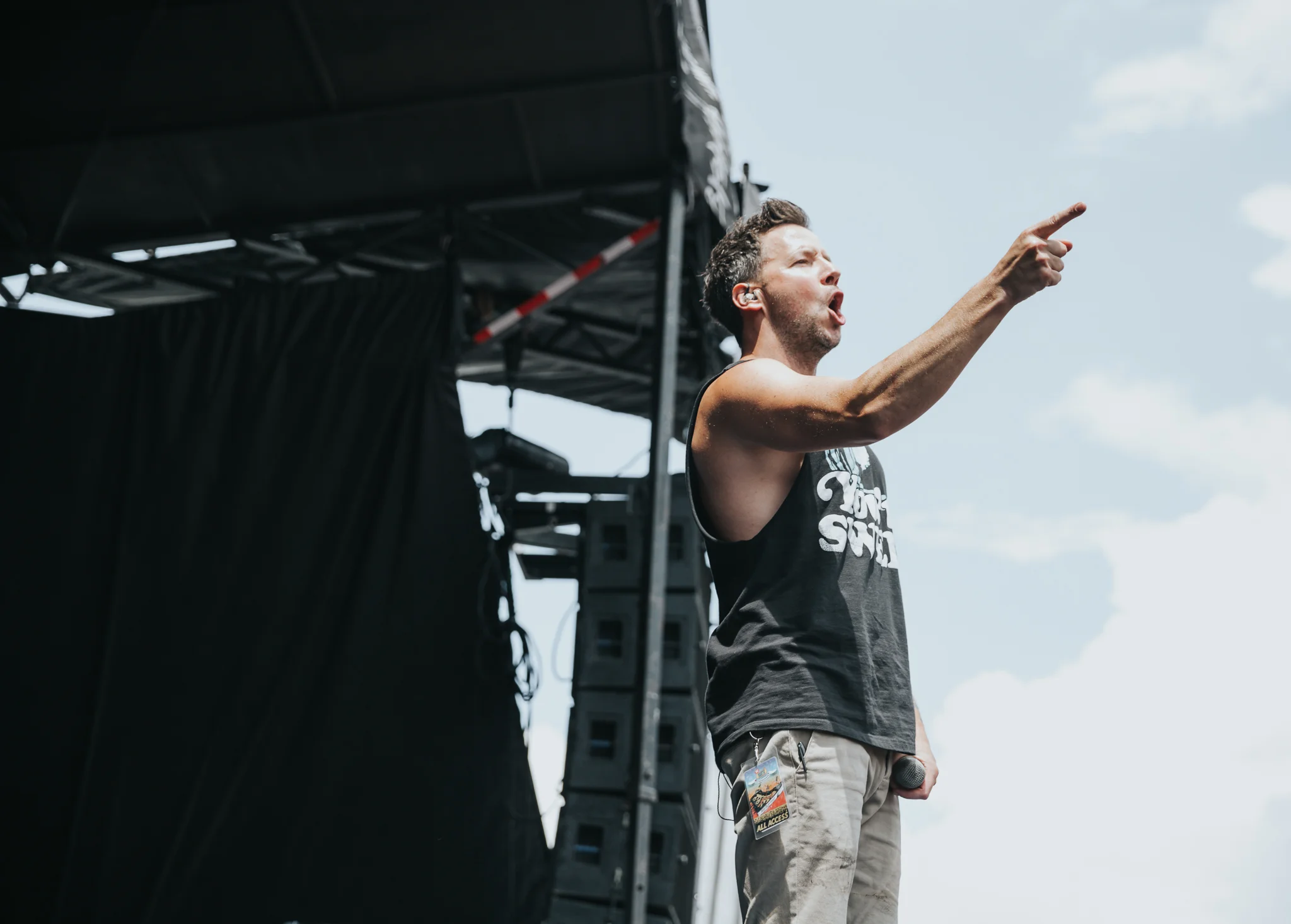 SIMPLE PLAN PERFORMING AT VAN’S WARPED TOUR IN SAN ANTONIO, TX ON JULY 07, 2018.