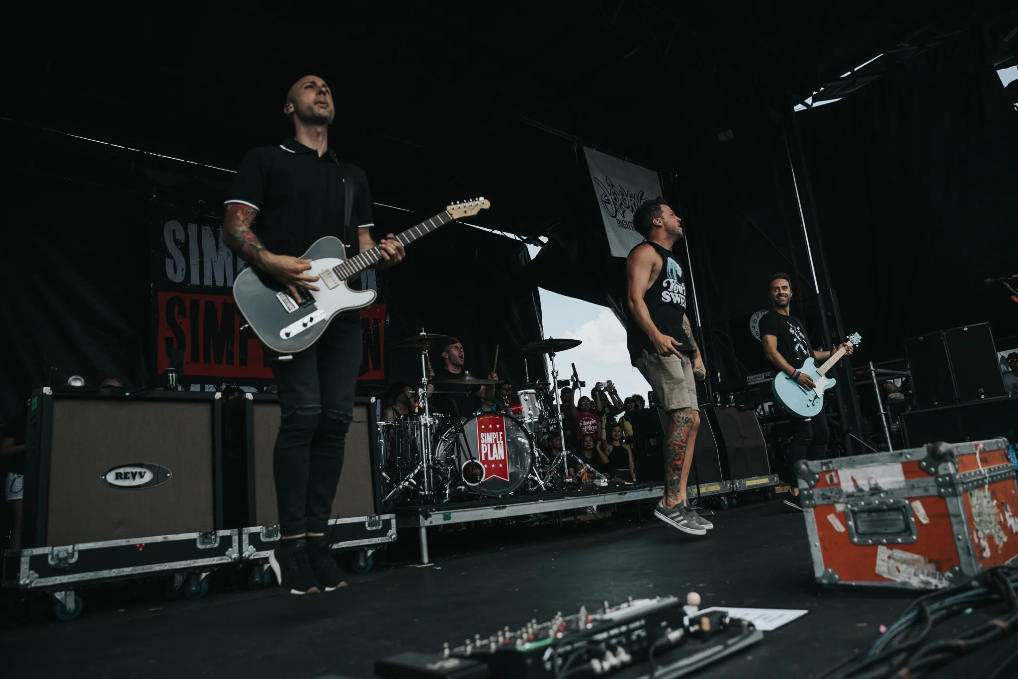 SIMPLE PLAN PERFORMING AT VAN’S WARPED TOUR IN SAN ANTONIO, TX ON JULY 07, 2018.
